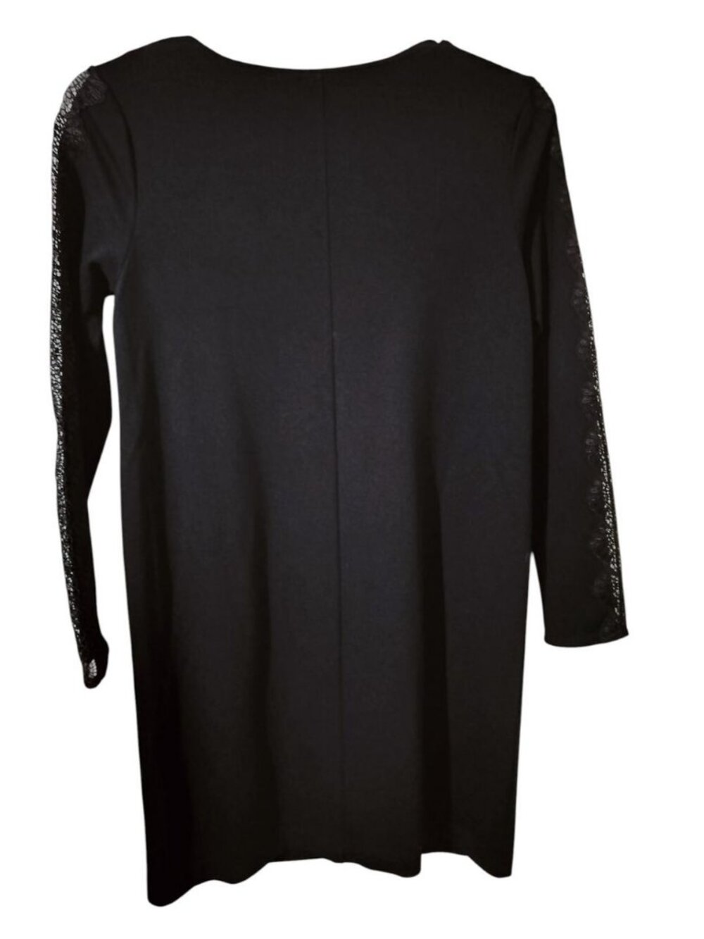Women Black Long Floral Lace